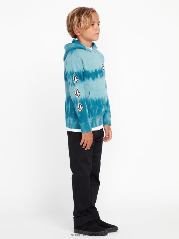 Z0ZR081201 Coastal Blue Boys Iconic Stone Plus Pullover Sweatshirt Volcom Clothing - Image 14