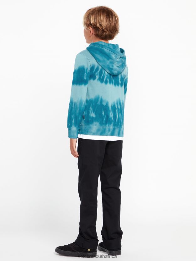 Z0ZR081201 Coastal Blue Boys Iconic Stone Plus Pullover Sweatshirt Volcom Clothing - Image 15