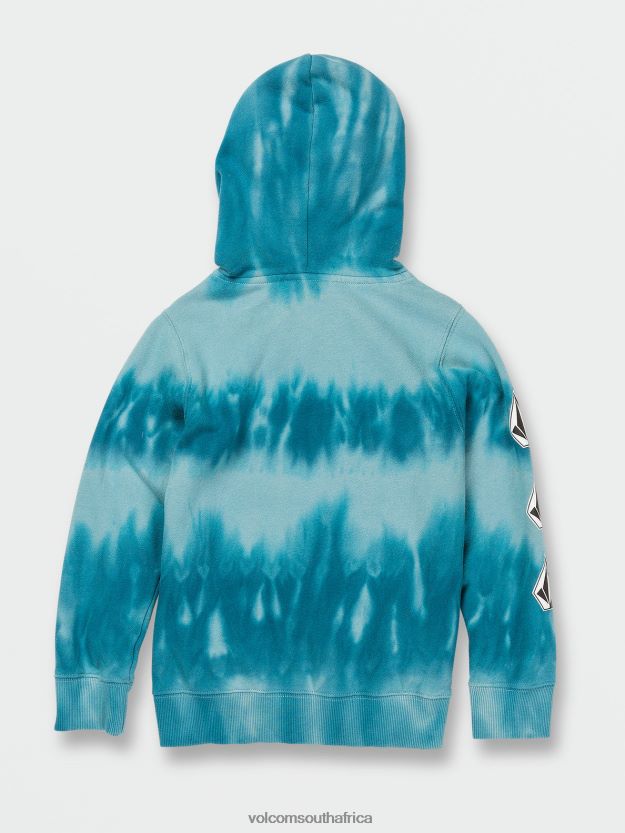 Z0ZR081201 Coastal Blue Boys Iconic Stone Plus Pullover Sweatshirt Volcom Clothing - Image 7