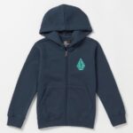 Z0ZR081202 Navy Boys Offshore Stone Pullover Sweatshirt Volcom Clothing