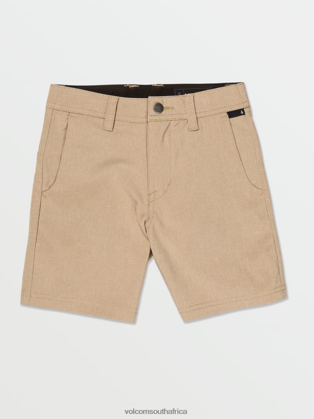 Z0ZR081206 Dark Khaki Boys Frickin Cross Shred Static Shorts Volcom Clothing - Image 1