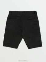 Z0ZR081208 Black Boys Frickin Chino Shorts Volcom Clothing - Image 7