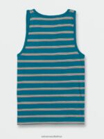 Z0ZR08120 Ocean Teal Men Ayers Tank Volcom Clothing - Image 3