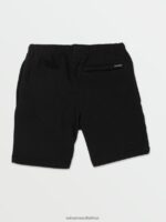 Z0ZR081213 Black Boys Frickin Elastic Shorts Volcom Clothing - Image 3