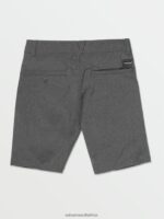 Z0ZR081219 Charcoal Heather Boys Frickin Cross Shred Static Shorts Volcom Clothing - Image 3