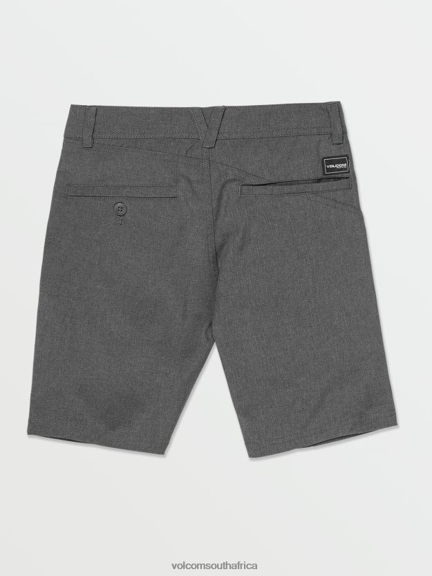 Z0ZR081219 Charcoal Heather Boys Frickin Cross Shred Static Shorts Volcom Clothing - Image 3