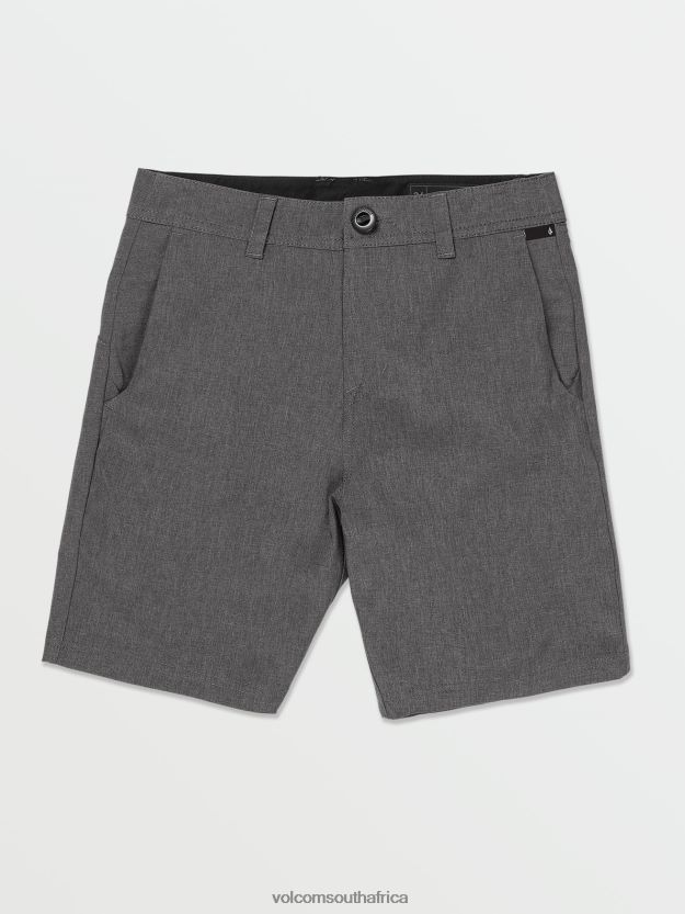 Z0ZR081219 Charcoal Heather Boys Frickin Cross Shred Static Shorts Volcom Clothing - Image 1