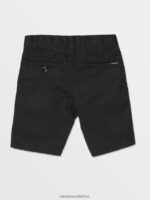 Z0ZR081221 Black Boys Frickin Chino Shorts Volcom Clothing - Image 2