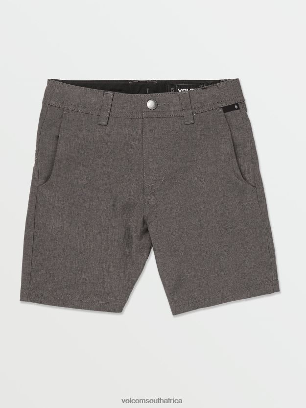 Z0ZR081223 Charcoal Heather Boys Frickin Cross Shred Static Shorts Volcom Clothing - Image 1