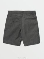 Z0ZR081227 Charcoal Heather Boys Frickin Chino Shorts Volcom Clothing - Image 2