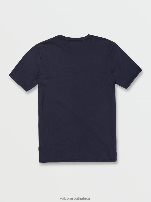 Z0ZR08122 Navy Men Stone Tech Short Sleeve Tee Volcom Clothing - Image 2