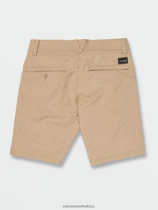 Z0ZR081230 Dark Khaki Boys Frickin Cross Shred Static Shorts Volcom Clothing - Image 2