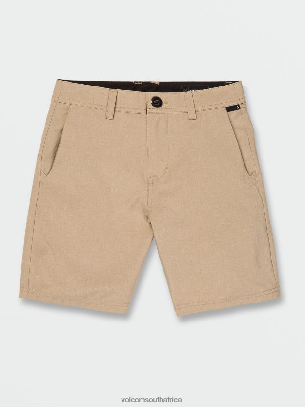 Z0ZR081230 Dark Khaki Boys Frickin Cross Shred Static Shorts Volcom Clothing - Image 1