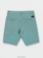 Z0ZR081232 Cali Blue Heather Boys Frickin Cross Shred Static Shorts Volcom Clothing - Image 2