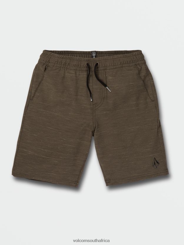 Z0ZR081235 Lead Boys Understoned Elastic Waist Hybrid Shorts Volcom Clothing - Image 5