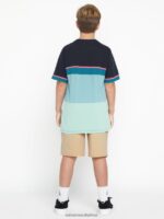 Z0ZR081236 Almond Boys Understoned Elastic Waist Hybrid Shorts Volcom Clothing - Image 2