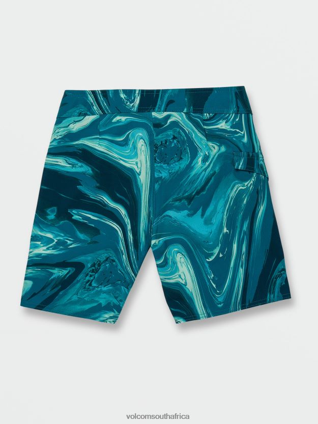Z0ZR081251 Cali Blue Heather Boys Psyche Marble Mod-Tech Trunks Volcom Clothing - Image 9