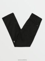 Z0ZR081263 Black Boys Frickin Modern Stretch Chino Pants Volcom Clothing - Image 2