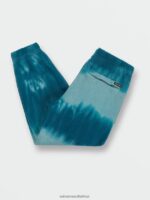 Z0ZR081277 Coastal Blue Boys Iconic Stone Plus Fleece Elastic Waist Pants Volcom Clothing - Image 3