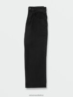 Z0ZR081279 Black Boys Billow Denim Pants Volcom Clothing - Image 4