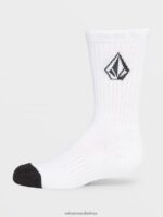 Z0ZR081293 White Boys Full Stone Socks 3 Pack Volcom Accessories - Image 13