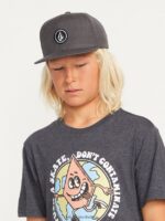 Z0ZR081294 Charcoal Heather Boys Quarter Twill Hat Volcom Accessories - Image 6