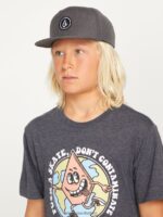 Z0ZR081294 Charcoal Heather Boys Quarter Twill Hat Volcom Accessories - Image 8