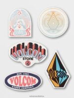 Z0ZR081296 Assorted Boys Trippy Sticker Pack Volcom Accessories - Image 2