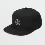 Z0ZR081302 Black Boys Quarter Twill Hat Volcom Accessories