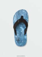 Z0ZR081310 Aged Indigo Boys Victor Big Youth Sandals Volcom Footwear - Image 8