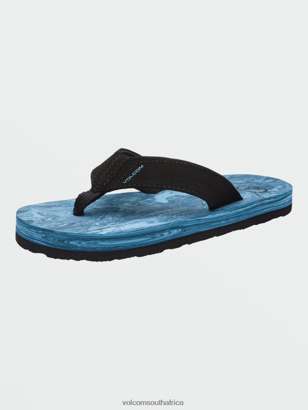 Z0ZR081310 Aged Indigo Boys Victor Big Youth Sandals Volcom Footwear - Image 10