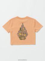 Z0ZR081320 Clay Girls Pocket Dial Tee Volcom Clothing - Image 5