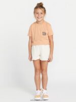 Z0ZR081320 Clay Girls Pocket Dial Tee Volcom Clothing - Image 9