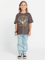 Z0ZR081321 Slate Grey Girls Truly Stoked Boyfriend Tee Volcom Clothing - Image 11