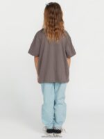 Z0ZR081321 Slate Grey Girls Truly Stoked Boyfriend Tee Volcom Clothing - Image 13