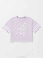 Z0ZR081322 Light Purple Girls Truly Stoked Tee Volcom Clothing - Image 7