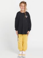 Z0ZR081327 Black Girls Werkin Doubles Long Sleeve Tee Volcom Clothing - Image 9