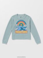 Z0ZR081328 Smokey Blue Girls Thermality Long Sleeve Tee Volcom Clothing - Image 7