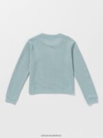 Z0ZR081328 Smokey Blue Girls Thermality Long Sleeve Tee Volcom Clothing - Image 8
