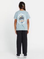 Z0ZR081332 Smokey Blue Girls Last Party Tee Volcom Clothing - Image 2