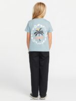 Z0ZR081332 Smokey Blue Girls Last Party Tee Volcom Clothing - Image 12