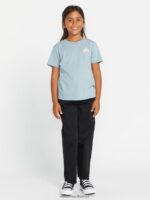 Z0ZR081332 Smokey Blue Girls Last Party Tee Volcom Clothing