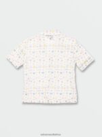 Z0ZR081334 Star White Girls Stickerbook Top Volcom Clothing - Image 9