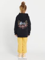 Z0ZR081336 Black Girls Truly Stoked Boyfriend Hoodie Volcom Clothing - Image 2