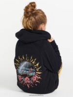 Z0ZR081336 Black Girls Truly Stoked Boyfriend Hoodie Volcom Clothing - Image 12