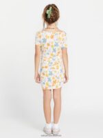 Z0ZR081340 Multi Girls Bust A Groove Dress Volcom Clothing - Image 6