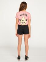 Z0ZR081346 Black Girls Frochickie Shorts Volcom Clothing - Image 2