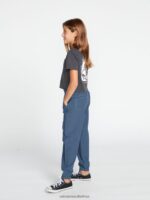Z0ZR081348 Flight Blue Girls Sunday Strut Pants Volcom Clothing - Image 5
