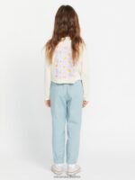 Z0ZR081350 Smokey Blue Girls Frochickie Jogger Pants Volcom Clothing - Image 2