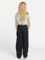 Z0ZR081351 Black Girls Whawhat Chino Pants Volcom Clothing - Image 2
